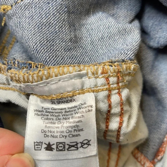 EDDIE BAUER Truly Straight Bootcut Jeans Blue Medium Wash Denim Mid-Rise Size 10 - Picture 8 of 11